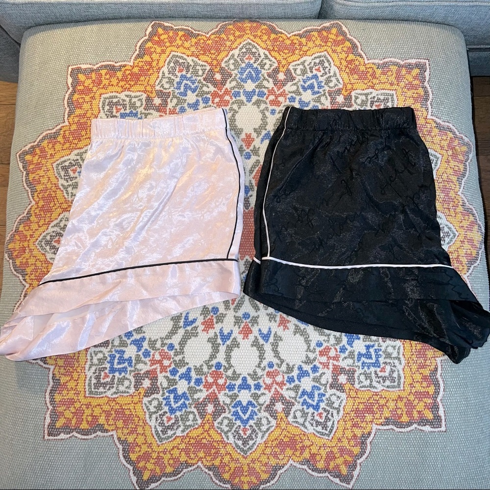 Set of 2 Victoria’s Secret Silk High-Waisted Pajama Bottoms